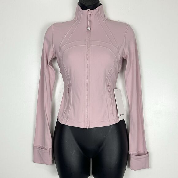 LULULEMON DEFINE CROPPED JACKET  NULU PINK HAZE SIZE 4 RARE - Picture 1 of 14